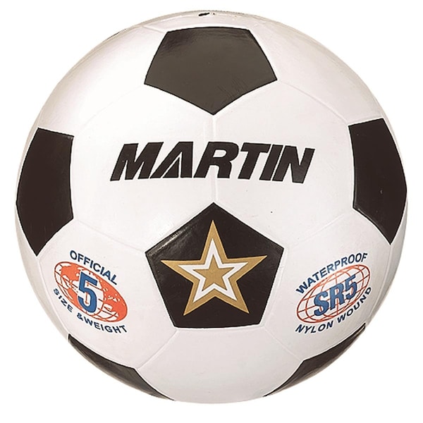 Dick Martin Sports Dick Martin Sports MASSR5W-3 White Soccer Ball Rubber Nylon Wound; Size 5 - 3 Each MASSR5W-3 - main
